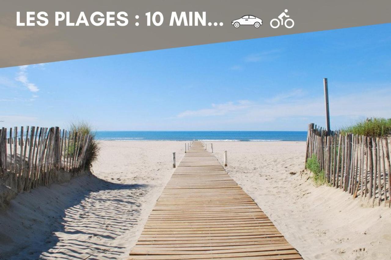 Camping New Jungle - Clim - Wifi - Draps & Serviettes - Bbq - 10' Des Plages 4*